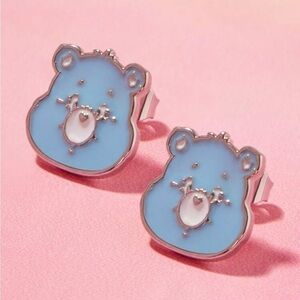 3 For $35 Care Bear Grumpy Bear Enameled Licensed Character Stud Earrings